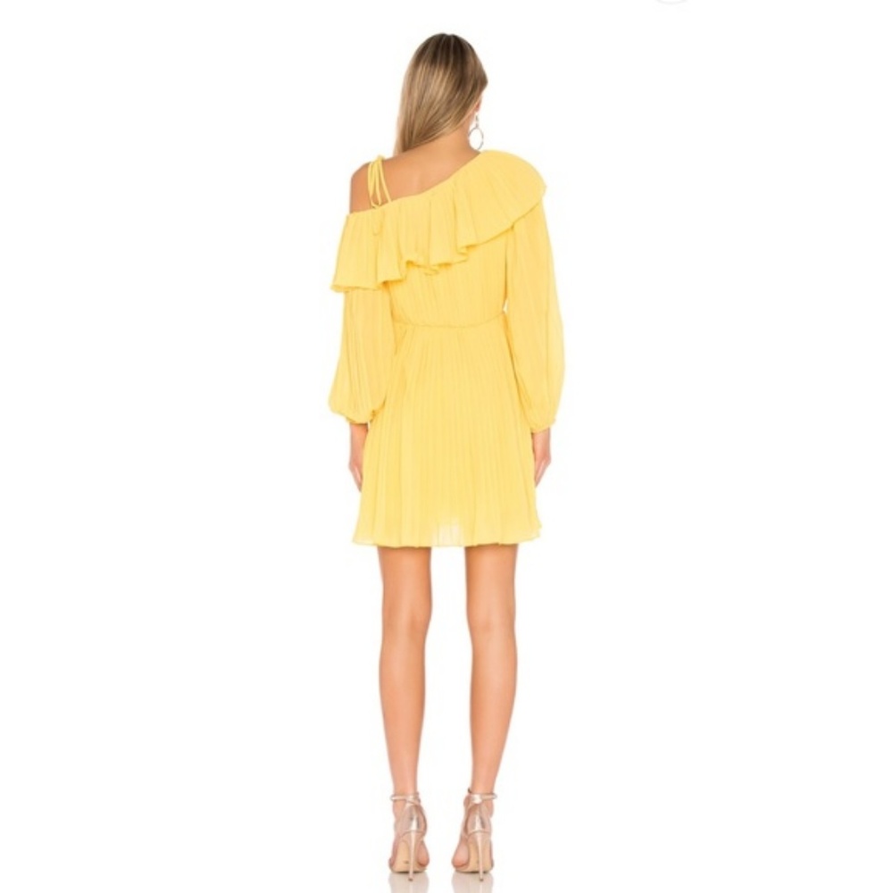 Revolve Endless Rose Dress Small Pleated One Shoul - Picture 2 of 8